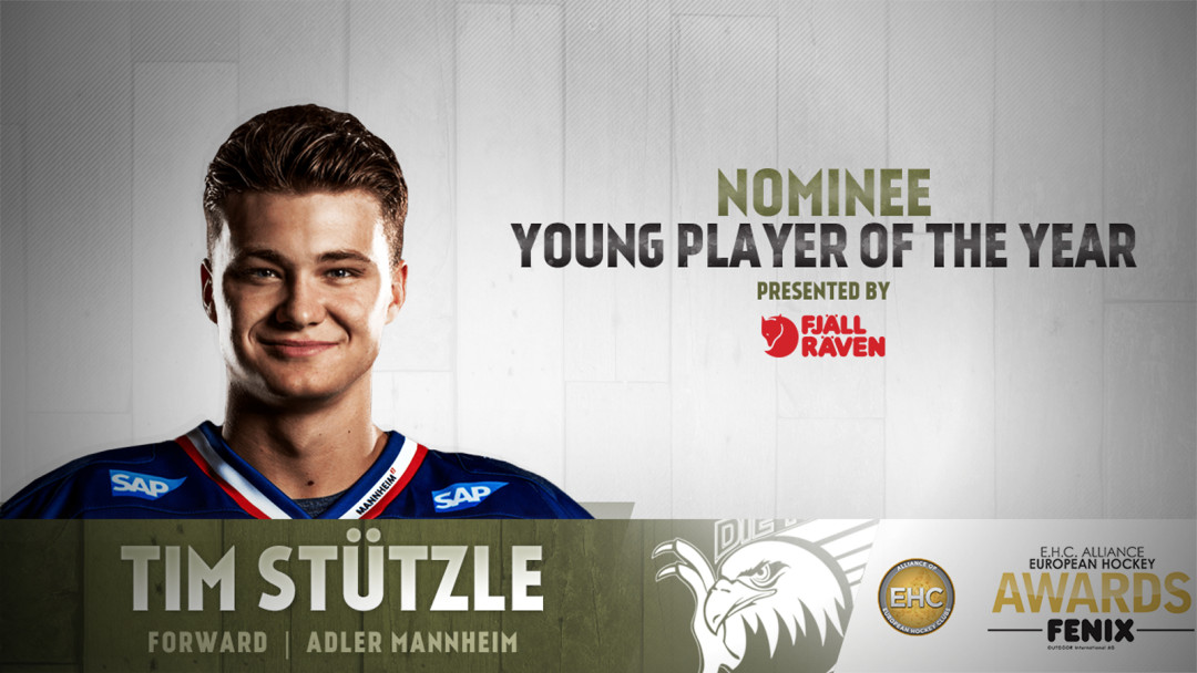 Stützle für Auszeichnung zum „Young Player of the Year“ nominiert