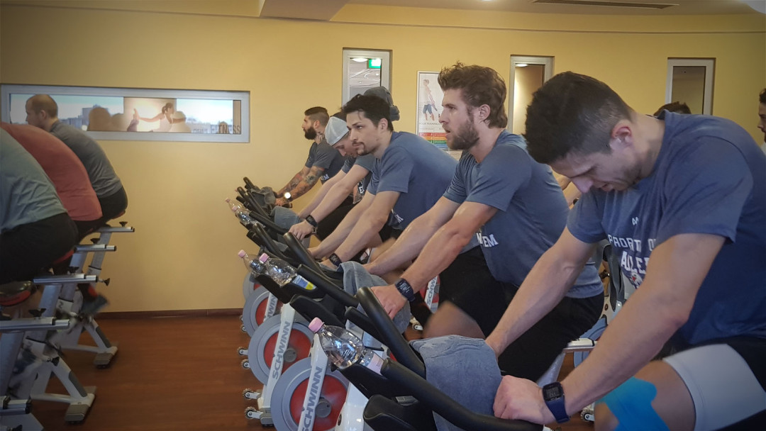 Tapetenwechsel: Spinning-Session statt Eiseinheit