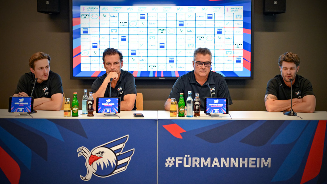 Den Fragen der Presse